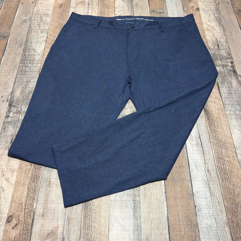 Rhone Commuter Classic Pants Mens 40x26 Navy Blue Stretch Performance Work